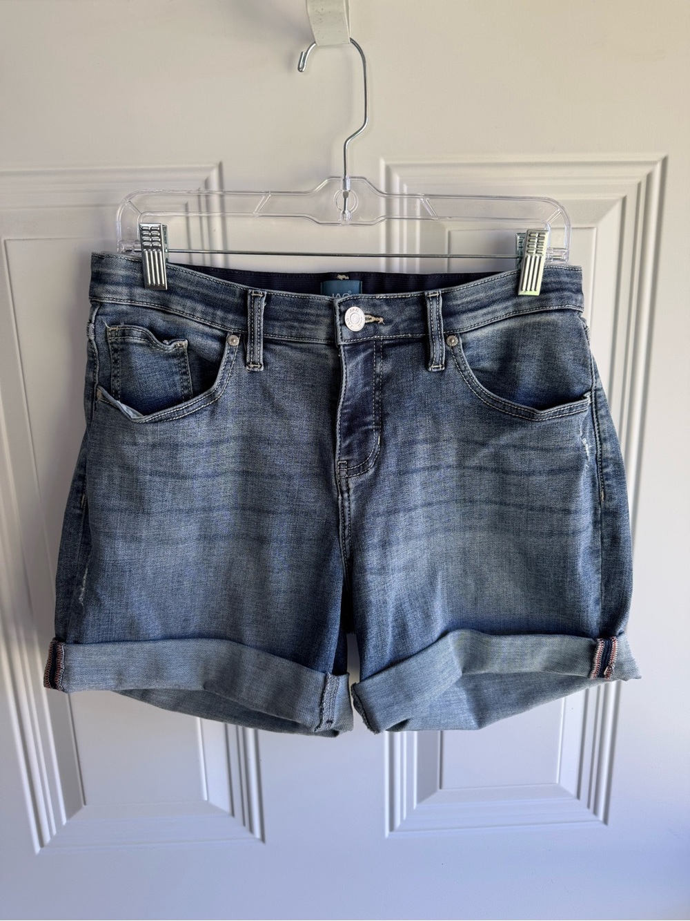 Jag Jeans Women's Rolled Cuff Denim Shorts - Blue